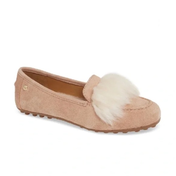 New- UGG Kaley Wisp Genuine Shearling Flats - Picture 1 of 16